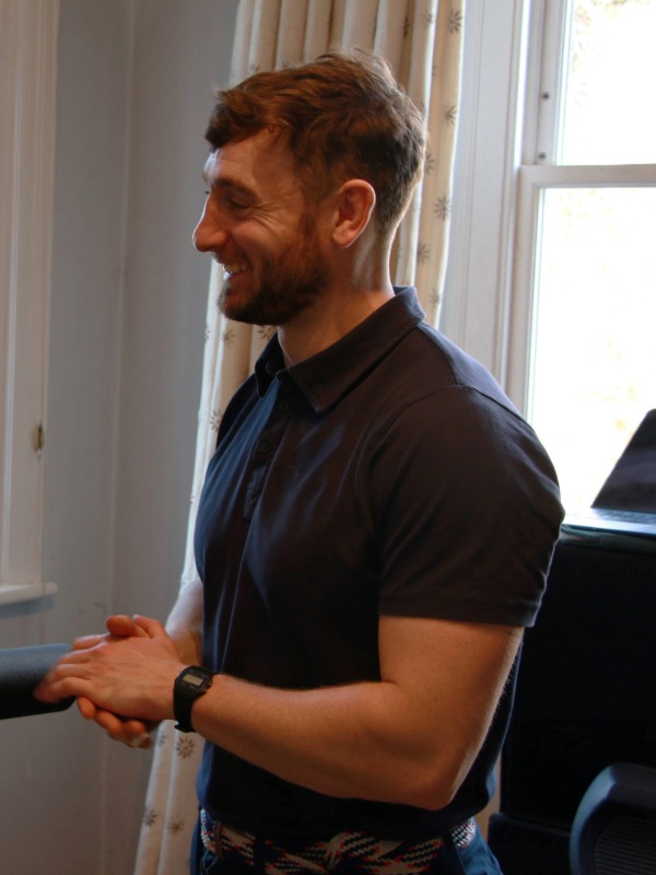 Ben - smiling during a patient exercise session